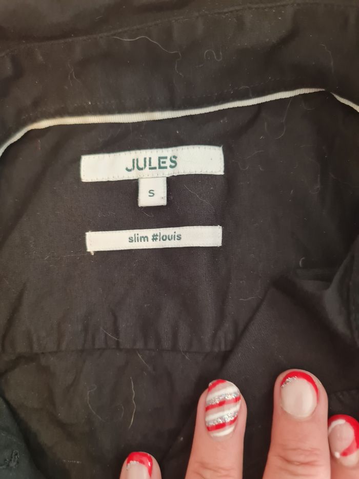 Vend chemise noire Jules très bon était taille S - photo numéro 6