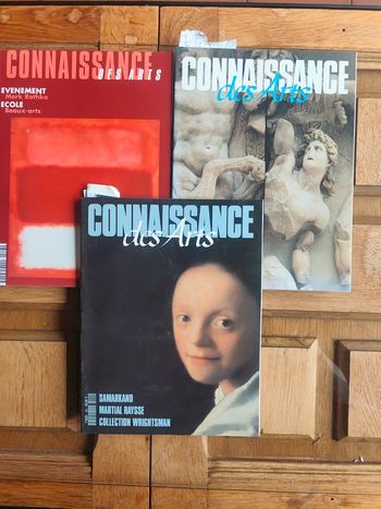 Lot 3 magazines Connaissance des Arts, art classique et moderne, beaux-arts