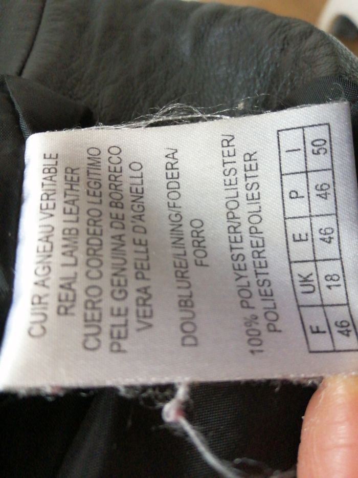 Veste cuir noir - photo numéro 9