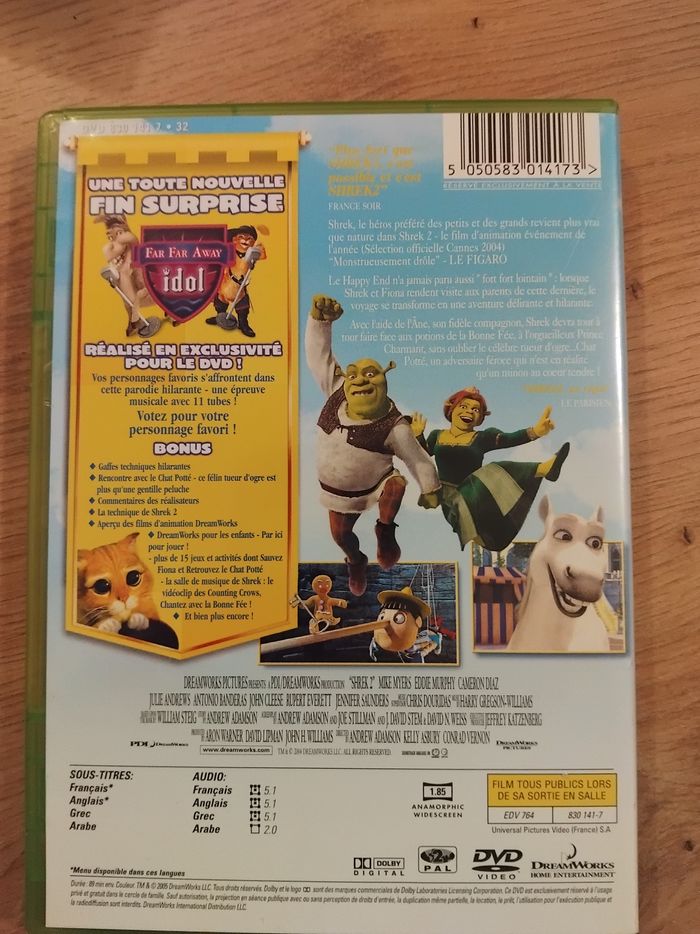Dvd. Shreck2 - photo numéro 2