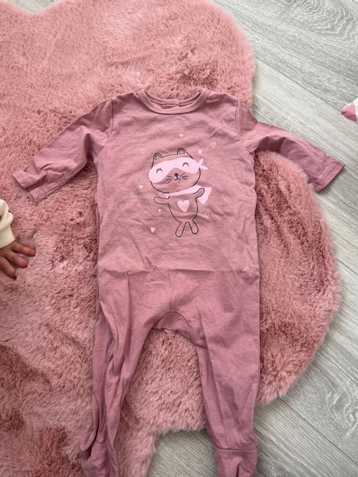 Lot 3 pyjama 1 pièce avec pied bébé fille 3 mois - photo numéro 5