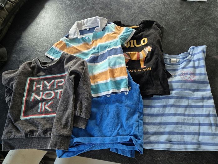 Lot de 5 hauts garçon