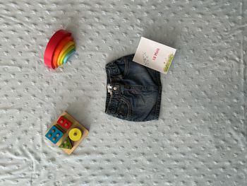jupe en jean bleu taille élastique 18 mois kitchoun