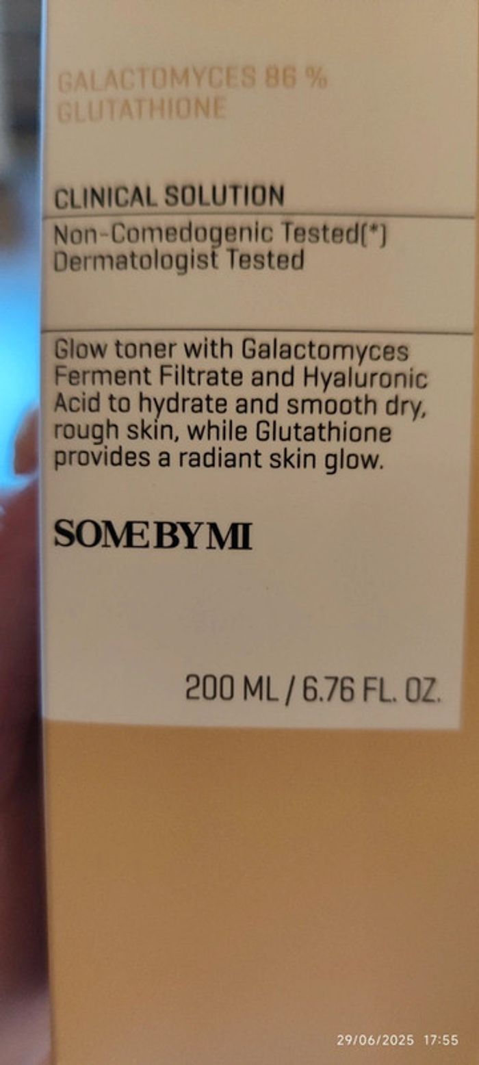 Kbeauty SomeByMi Galactomyces Glutathione Glow Milk Toner 200 ml - photo numéro 7
