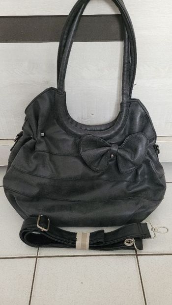 Sac a main gris anthracite