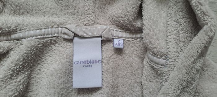 Robe de chambre polaire beige bébés taille 2ans Carré Blanc - photo numéro 6