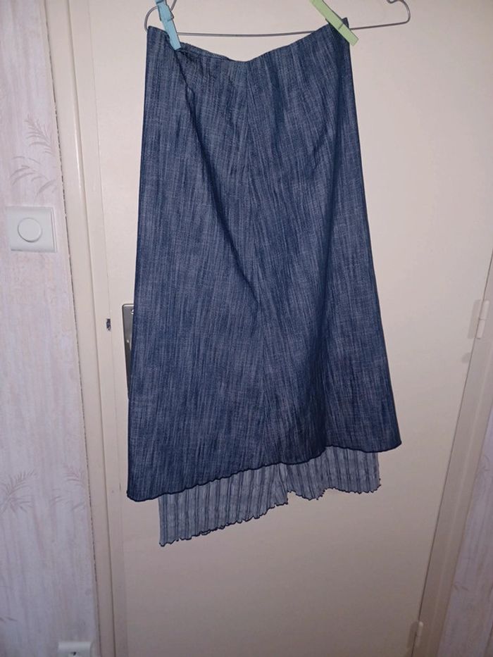 Jupe doublée mi longue
