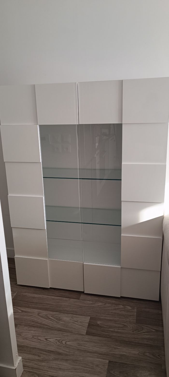 Vaisellier/vitrine led blanc - photo numéro 4