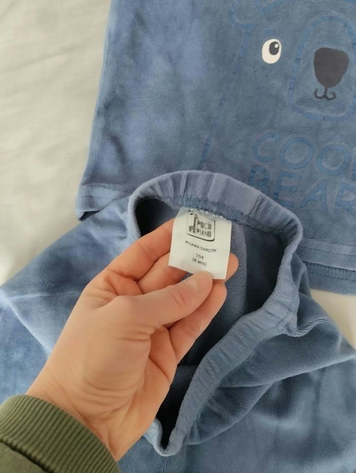 Pyjama velours Pocopiano taille 4 ans - photo numéro 5