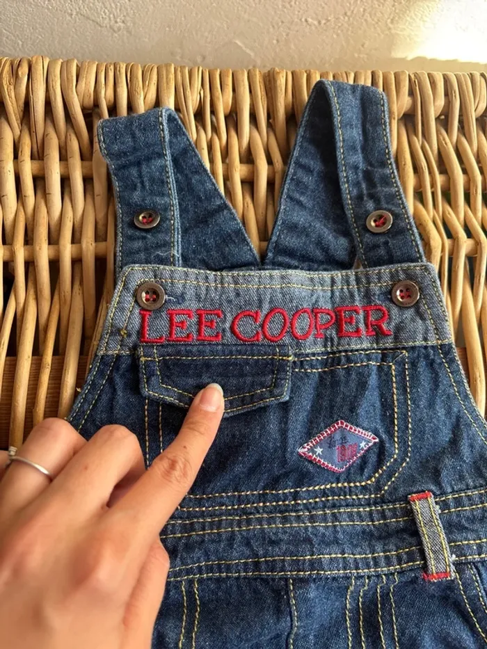 Salopette en jean les Cooper 12mois en très bon état - photo numéro 2