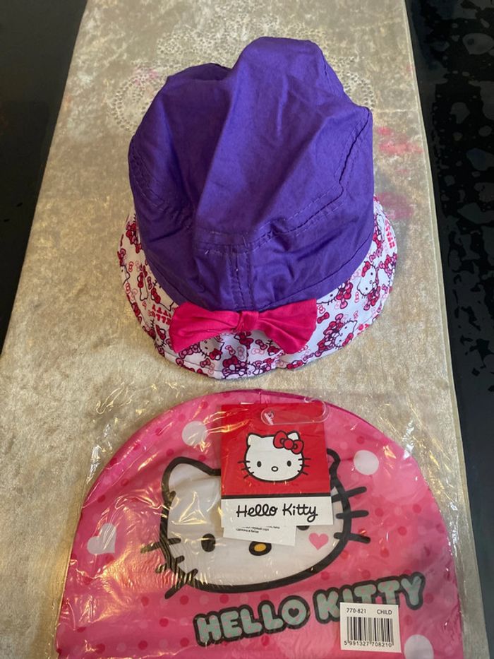 Hello Kitty lot Bob taille 52 + Bonnet de bain - photo numéro 5