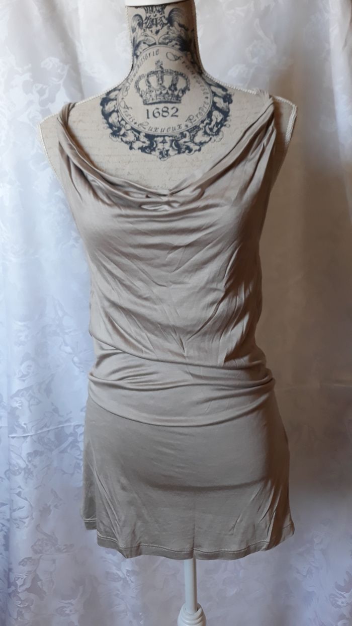 Faby27800 Robe femme "Camaieu", tunique beige - photo numéro 2