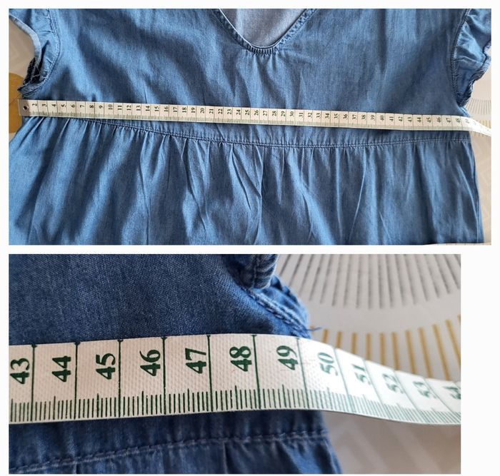 Lot 3 Robes TFr38/TM-Nina Carter Robe en Jean Bleu- Shein Col V & Play Bimatières Jersey et Tissu - photo numéro 6
