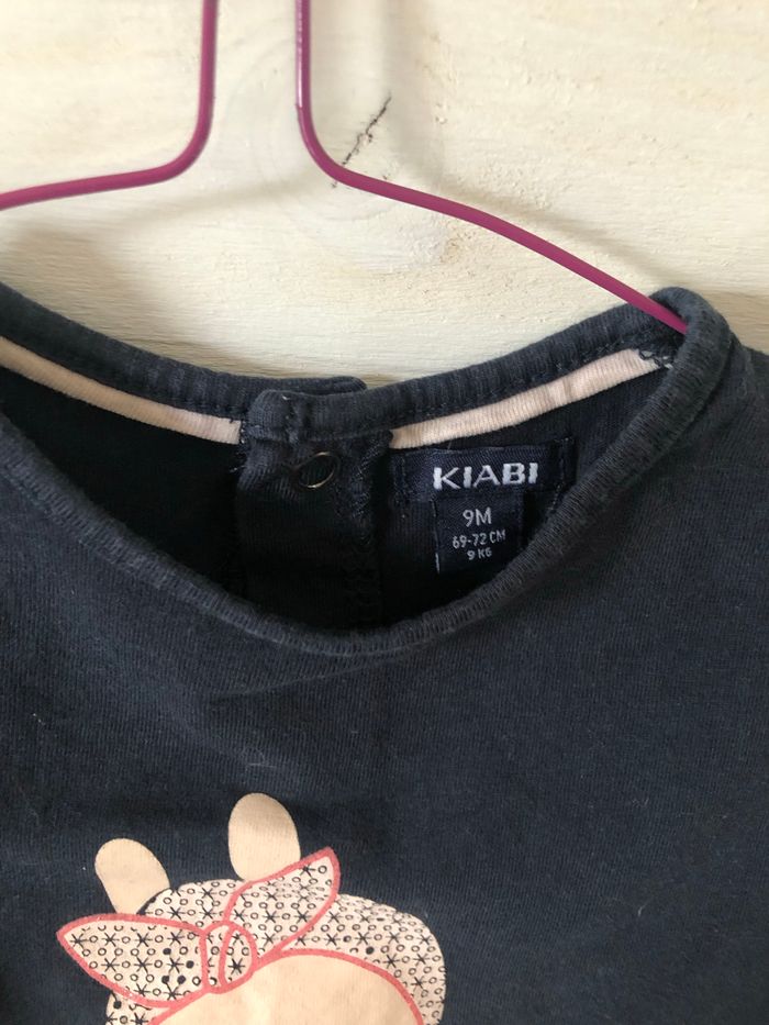 Tee shirt Kiabi parfait état 9 mois - photo numéro 3