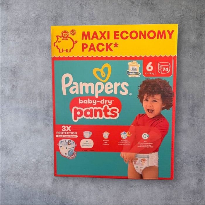 Carton de couches pants pampers taille 6