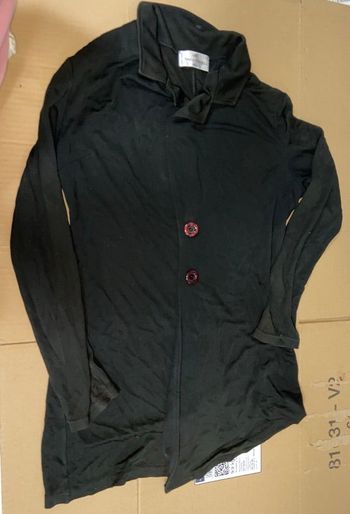 Veste chemise couleur noir taille s/m