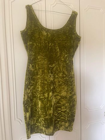 Robe en velours verte