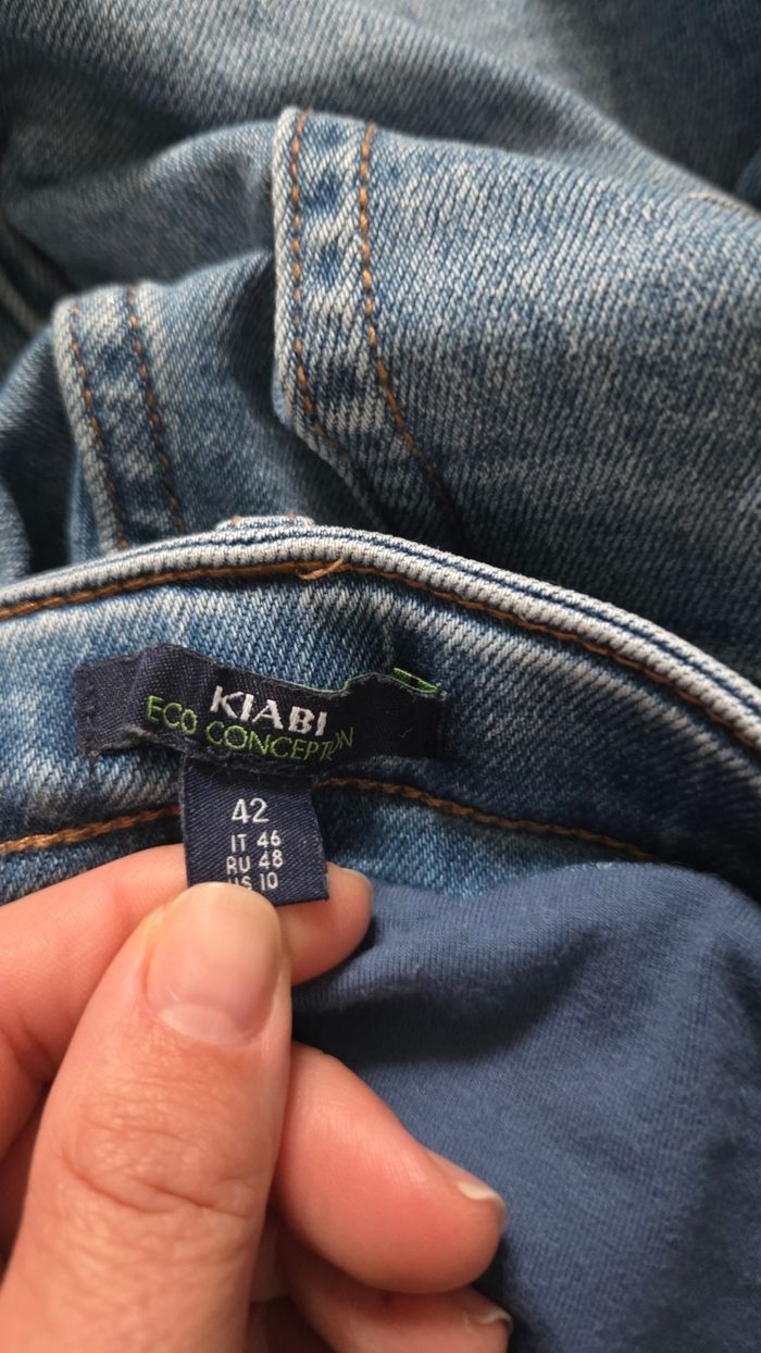 Jupe en jean's grossesse - photo numéro 3
