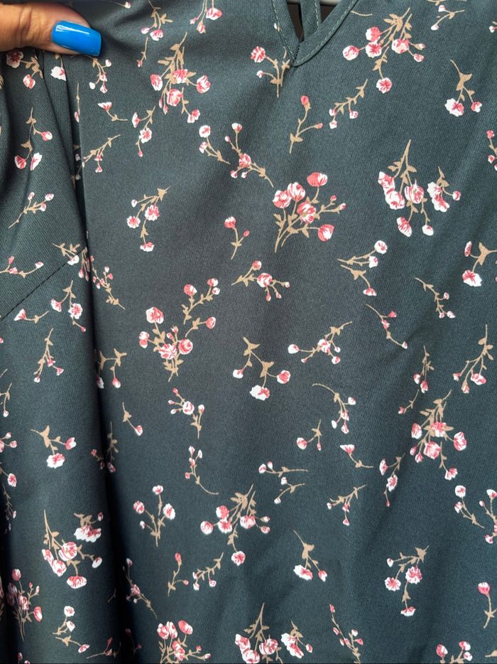 Blouse ML fleurie - photo numéro 2