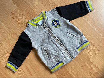 Joli gilet gris et noir Disney Mickey T. 6 mois/68 cm garçon TBE