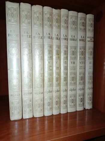 La Bible texte intégral 9 tomes 1980 éditions de luxe
