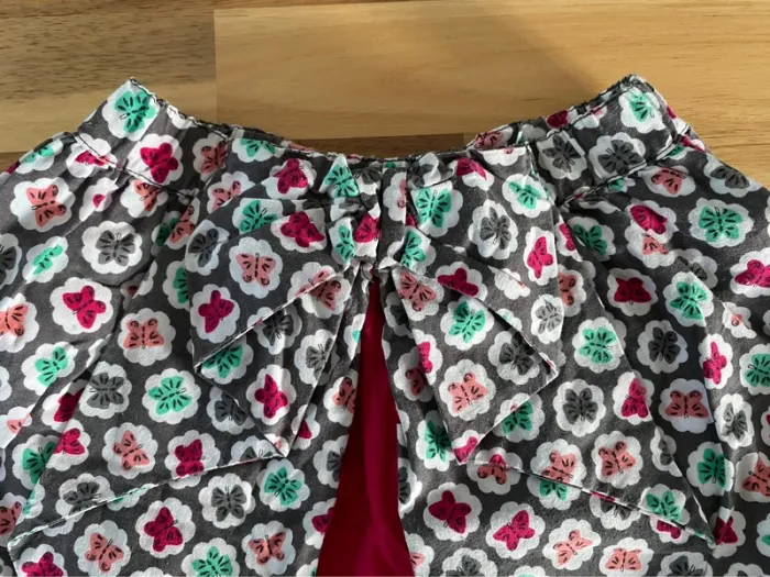Jupe prémaman rose papillon multicolore - photo numéro 3