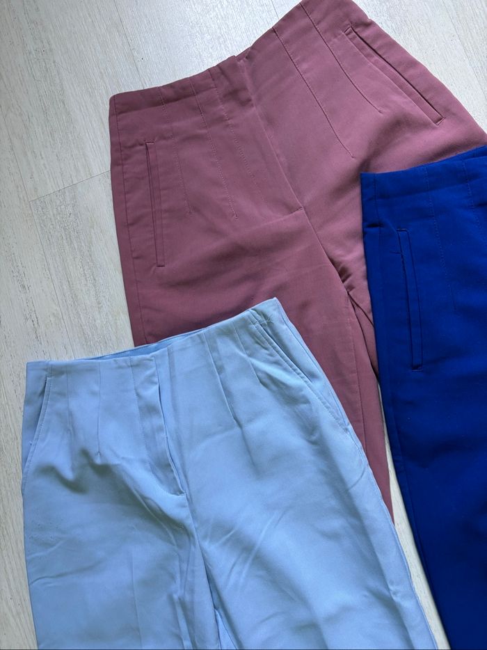 Lot de trois pantalons à pince taille 36 - photo numéro 2