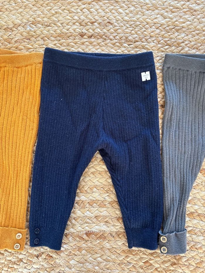 Lot de 3 leggings - 9 mois - photo numéro 3