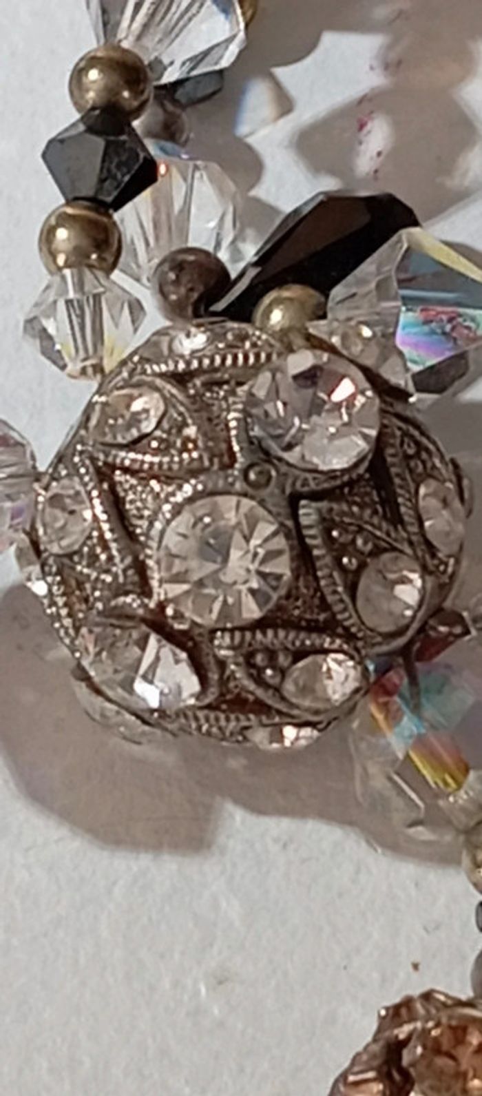 Collier de perles et strass - photo numéro 8