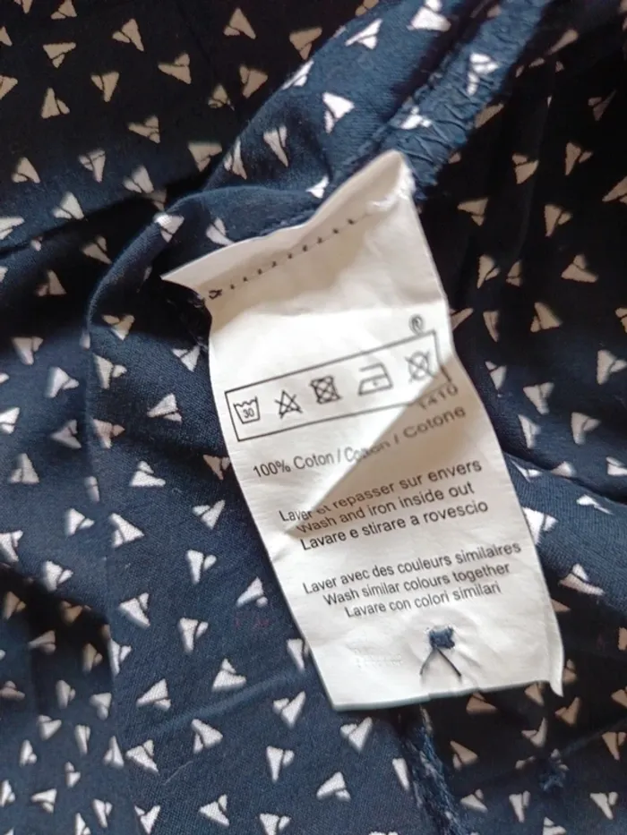 Chemise Terre de Marins t.46, 100% coton - photo numéro 8