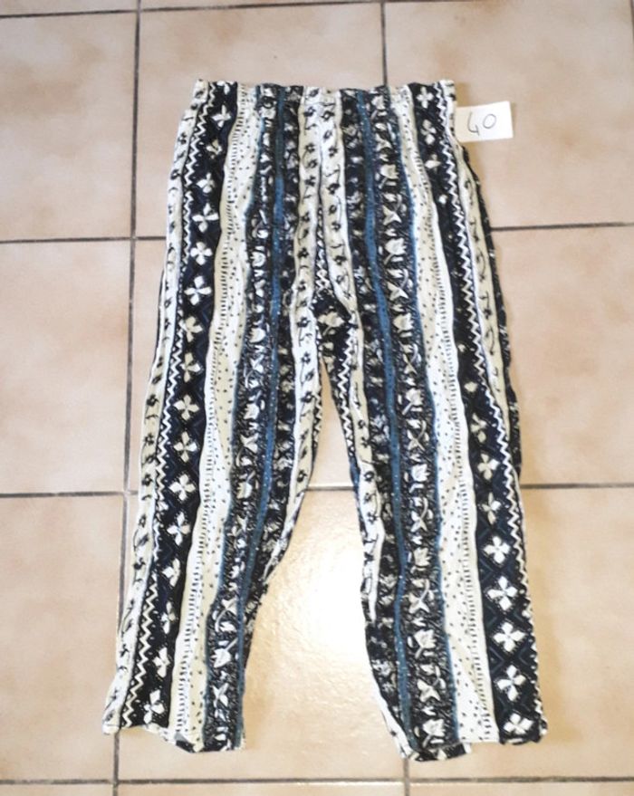 Pantacourt fluide femme T 40