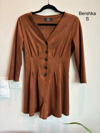 Combishort femme hiver suédine 