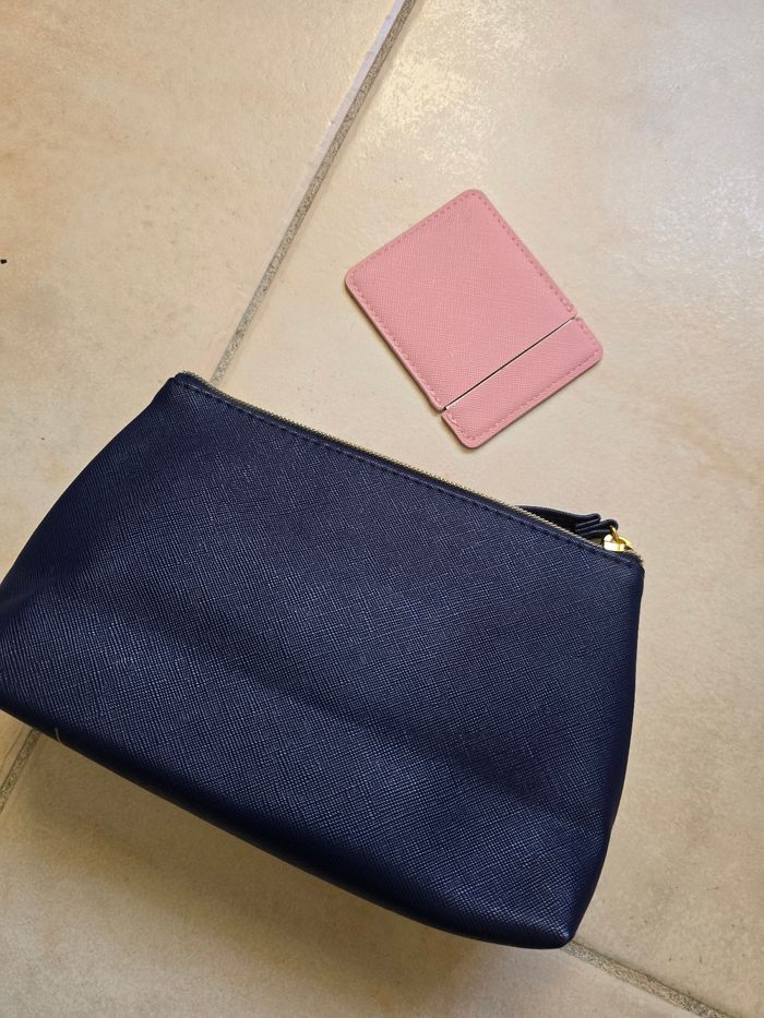 Trousse a maquillage  et miroir assorti - photo numéro 4