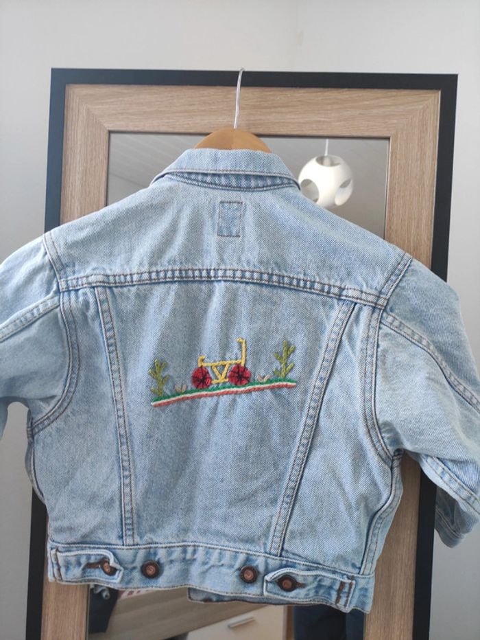 Veste en jean Custer vintage 4 ans - photo numéro 7