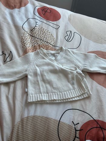 Brassière blanche avec noeud Obaïbi taille