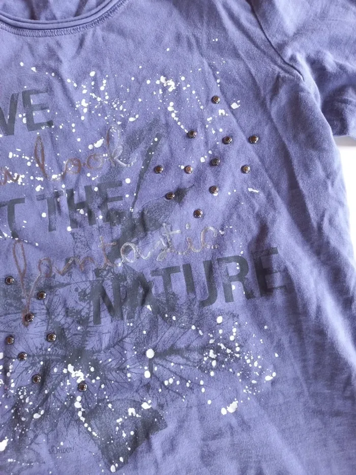 Tee shirt strass manches longues - photo numéro 3