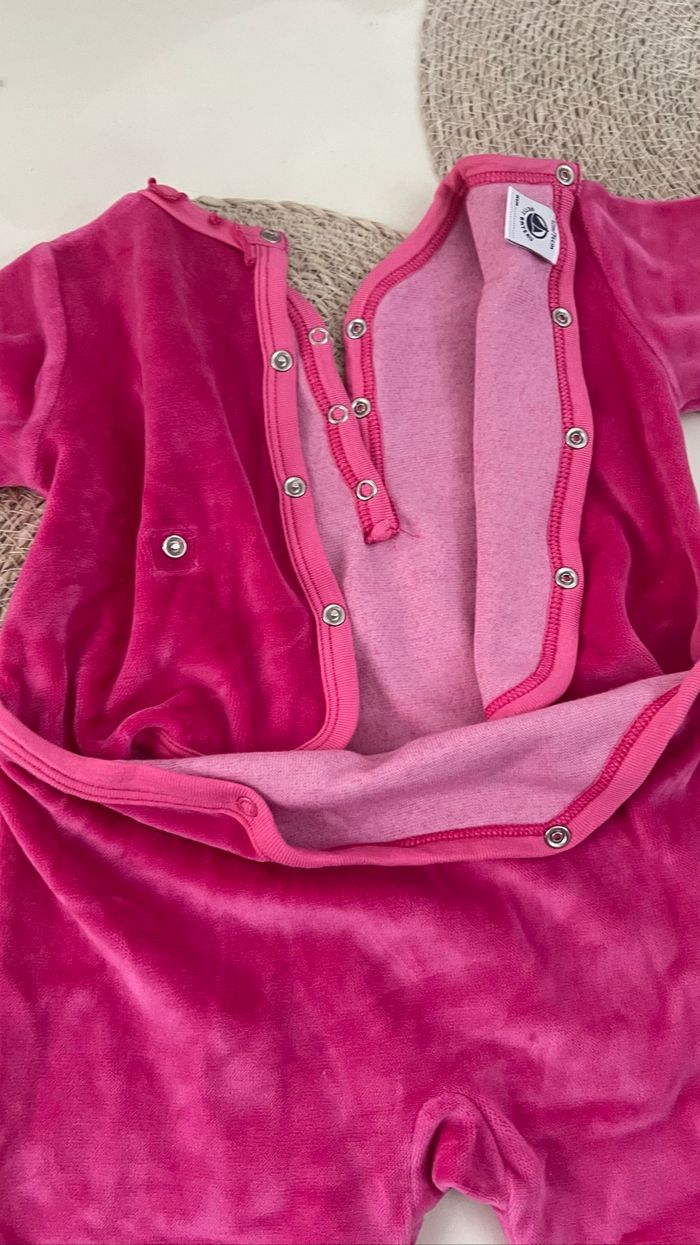 Pyjama velours petit bateau  12 mois (74 cm) - photo numéro 8