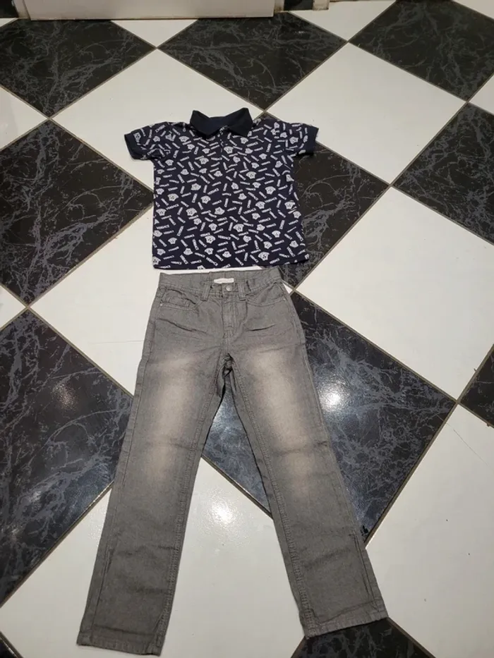 Polo et jean 9 ans