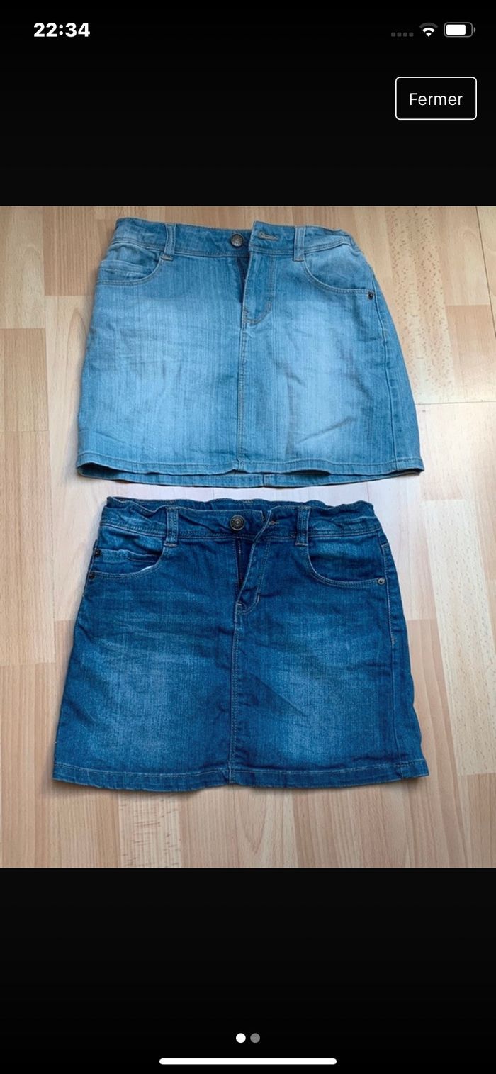 Lot 2 jupes en jean