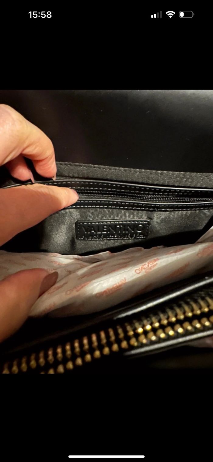 Sac noir en bandoulière Mario Valentino - photo numéro 4