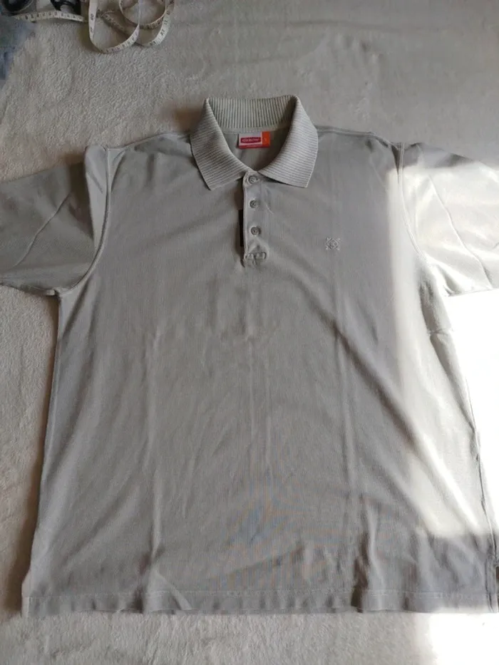 Polo vintage homme gris clair Oxbow taille L - photo numéro 6