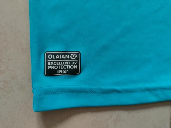 Tee-shirt manches courtes bleu anti uv 8 ans Decathlon - photo numéro 4