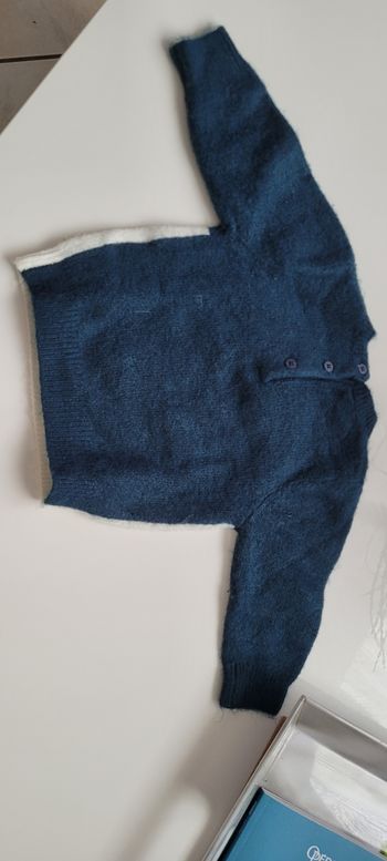 Pull en laine bleu kiabi