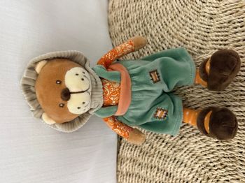 Doudou Lion marron beige orange BUKOWSKI