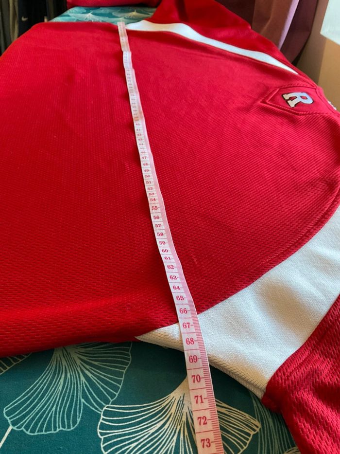 Sweat long à col rond pour homme Majestic Rutgers Scarlet Knights rouge taille XL 190 - photo numéro 7