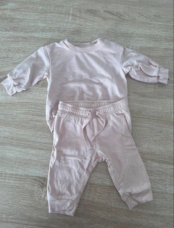 Ensemble jogging rose poudré