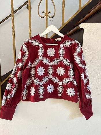 Blouse Sezane bordeaux