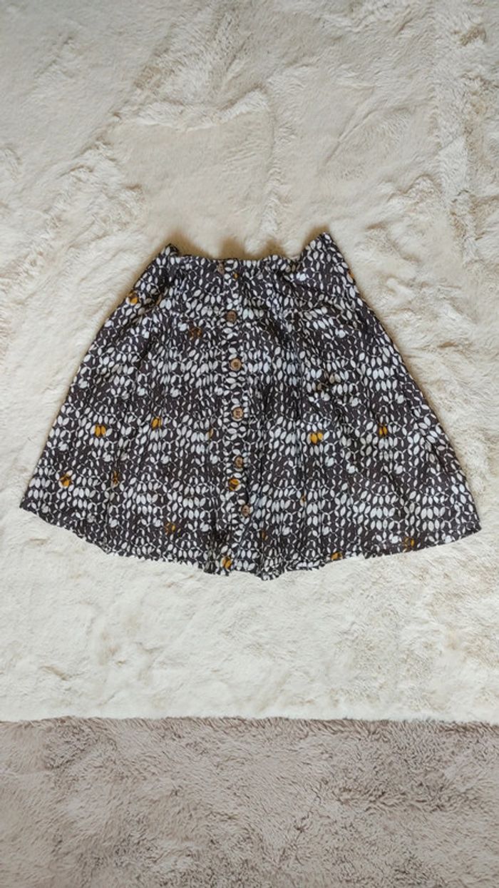 Jupe en coton a motif