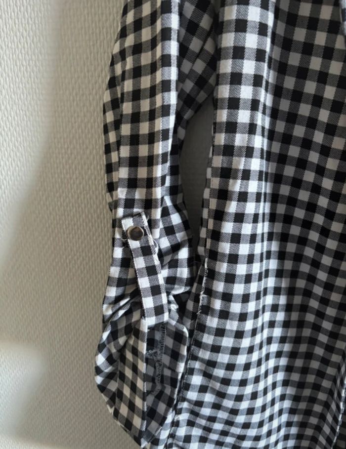 Veste blazer fluide Vichy - photo numéro 2