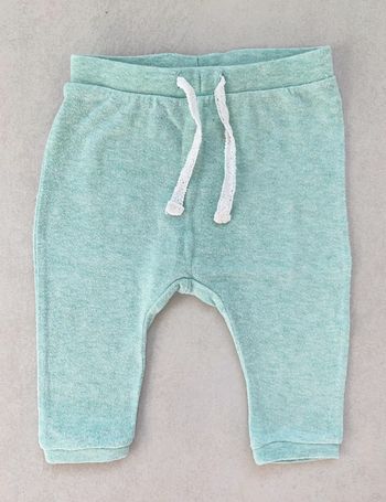 Pantalon jogging h&m 4/6 mois vert menthe